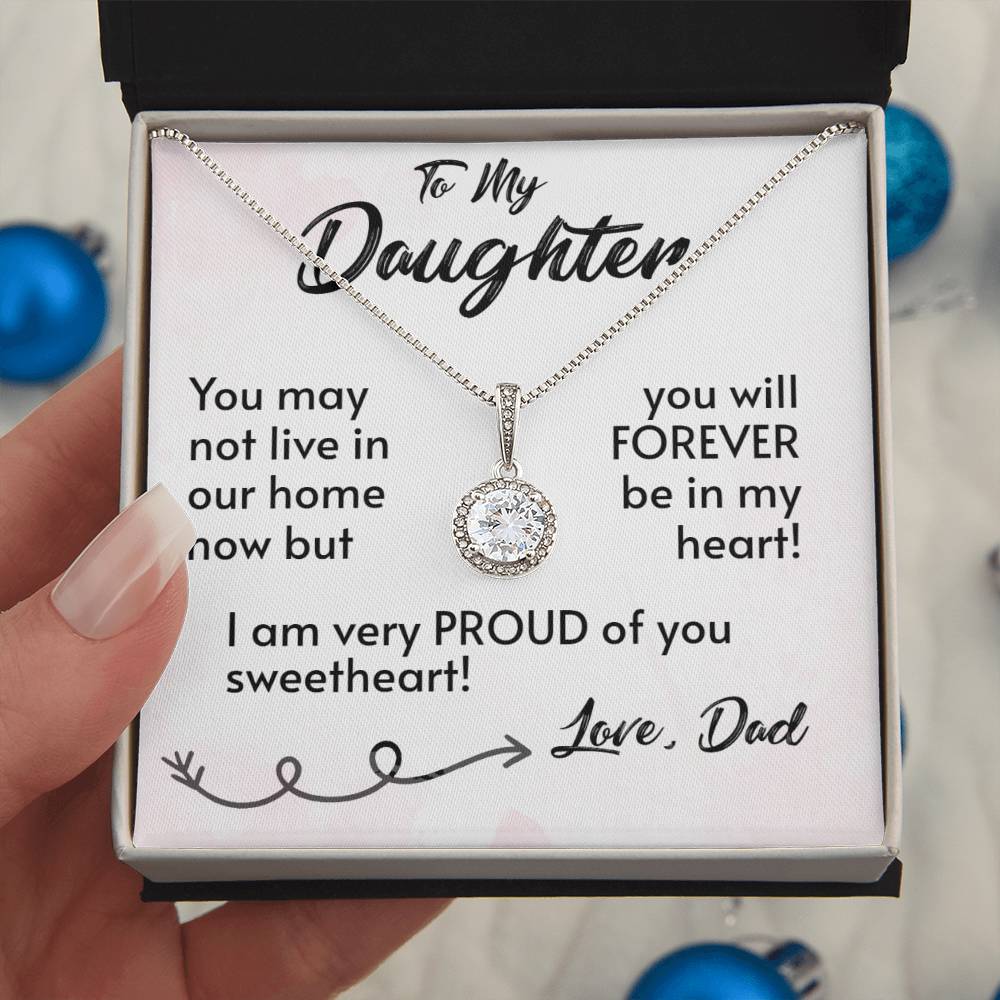 For My Daughter-Proud Dad-Eternal Hope Necklace