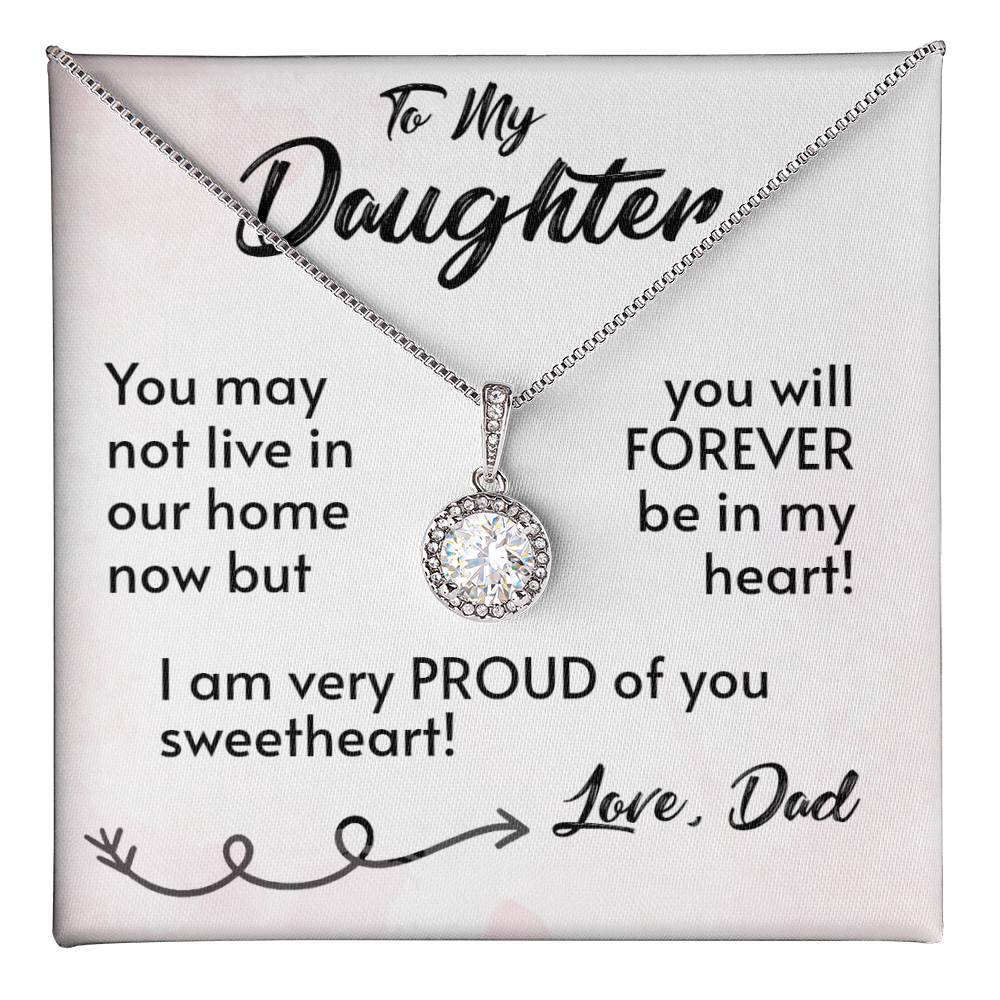 For My Daughter-Proud Dad-Eternal Hope Necklace