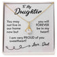 For My Daughter-Proud Dad-Alluring Beauty Necklace