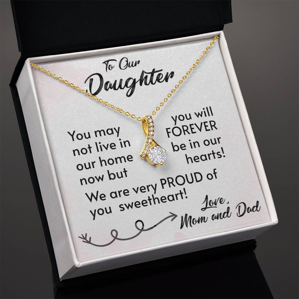 For Our Daughter-Proud Parents-Alluring Beauty Necklace