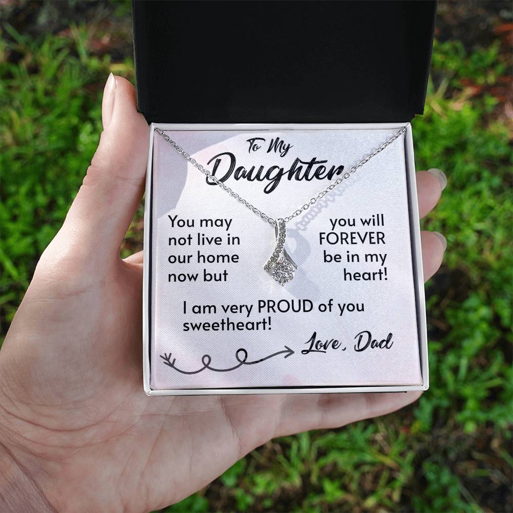 For My Daughter-Proud Dad-Alluring Beauty Necklace