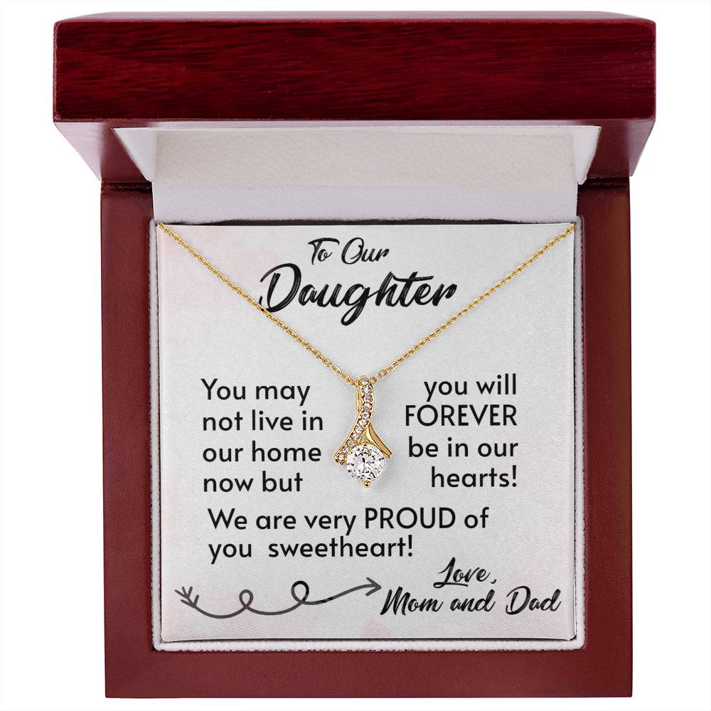 For Our Daughter-Proud Parents-Alluring Beauty Necklace
