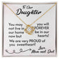 For Our Daughter-Proud Parents-Love Knot Necklace