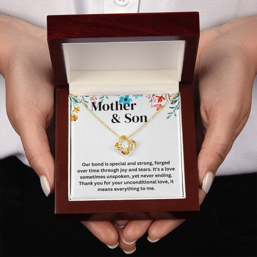 To My Mom-Strong Bond-Love Knot Necklace 4-23-24