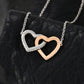 To My Wife From Us With Love-Interlocking Hearts Necklace