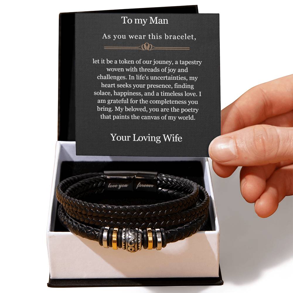 For My Husband-Threads of Joy-Love You Forever Bracelet