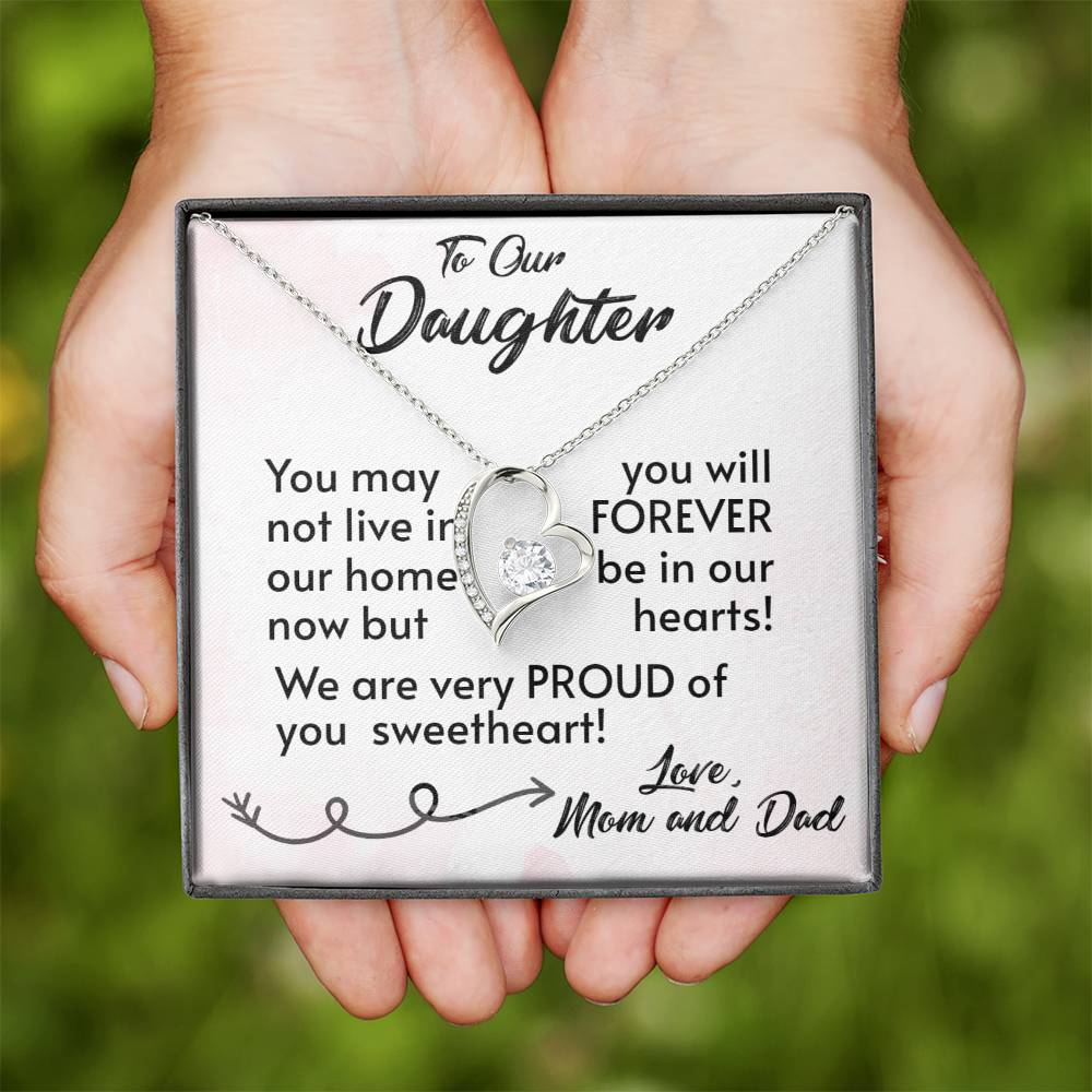 For Our Daughter-Proud Parents-Forever Love Necklace