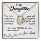 For My Daughter-Proud Dad-Forever Love Necklace
