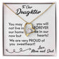 For Our Daughter-Proud Parents-Forever Love Necklace