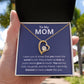 To My Mom-True Heart-Cherished Heart Necklace