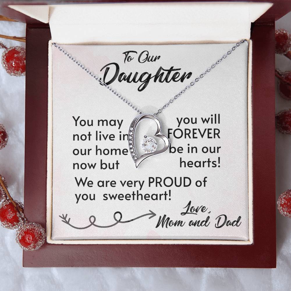 For Our Daughter-Proud Parents-Forever Love Necklace