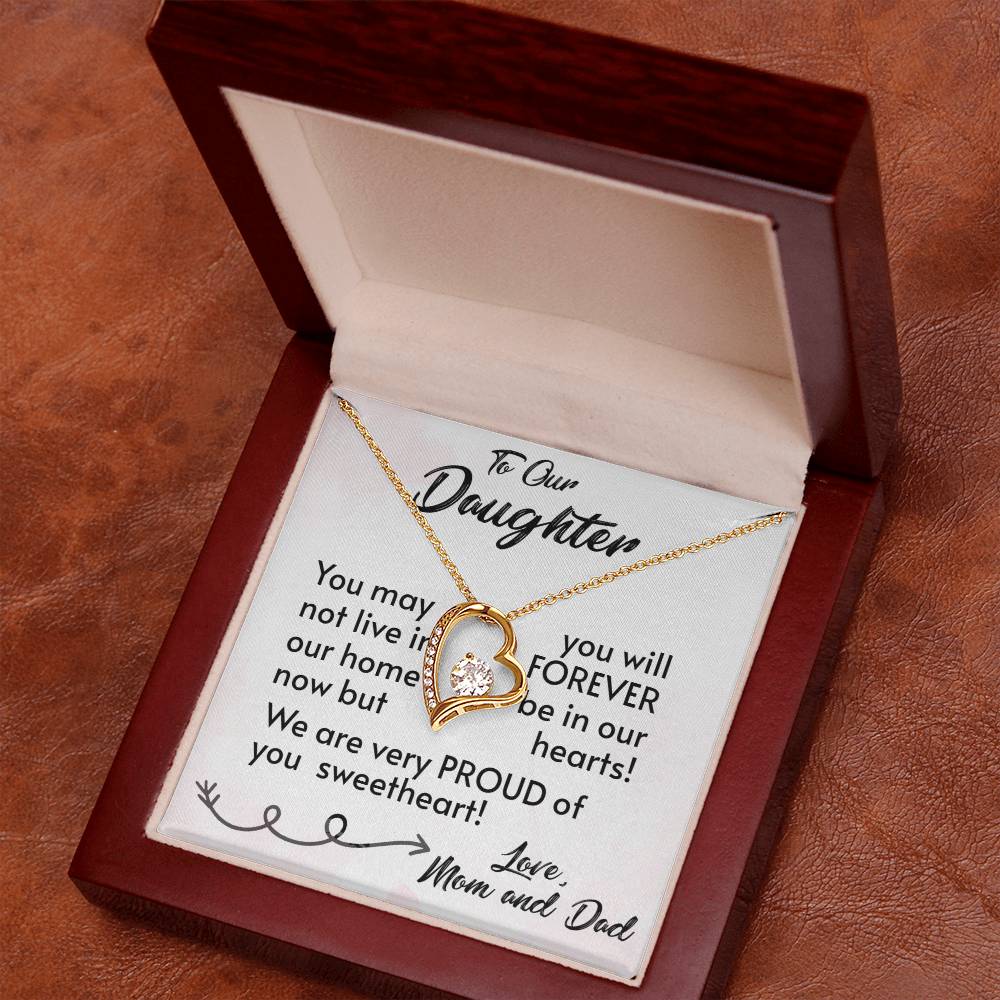 For Our Daughter-Proud Parents-Forever Love Necklace