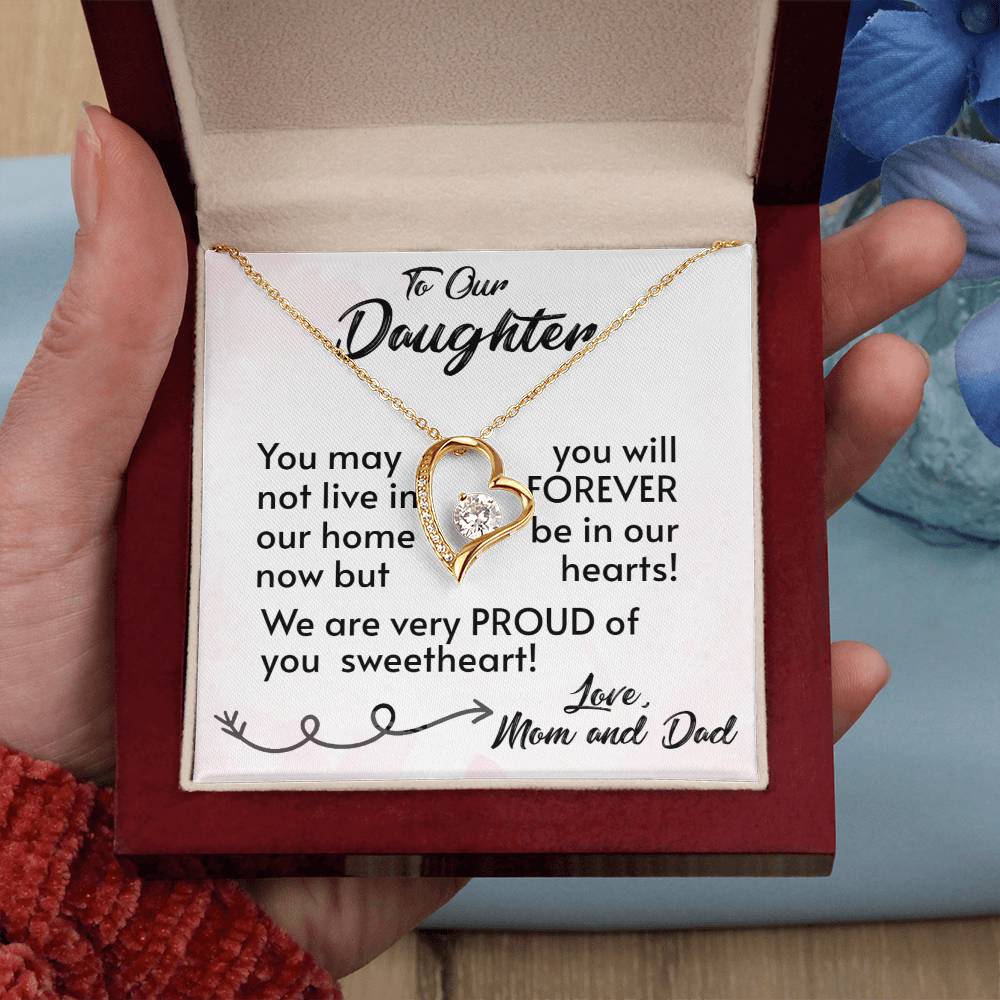 For Our Daughter-Proud Parents-Forever Love Necklace