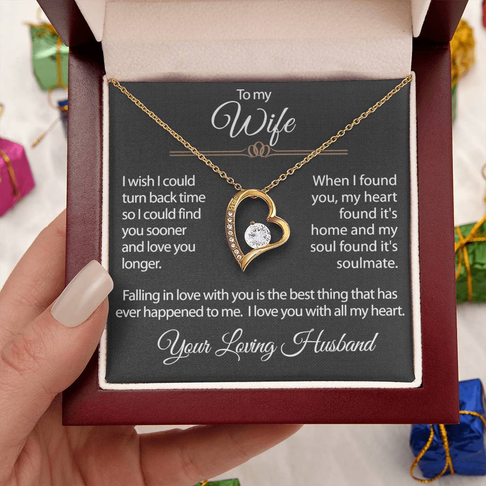 For My Wife-Loving Husband-Forever Love Necklace