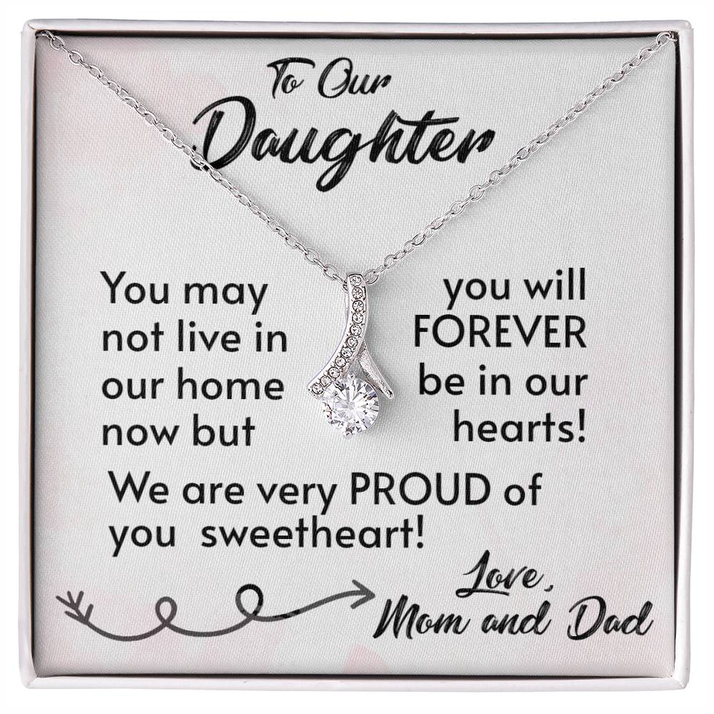 For Our Daughter-Proud Parents-Alluring Beauty Necklace