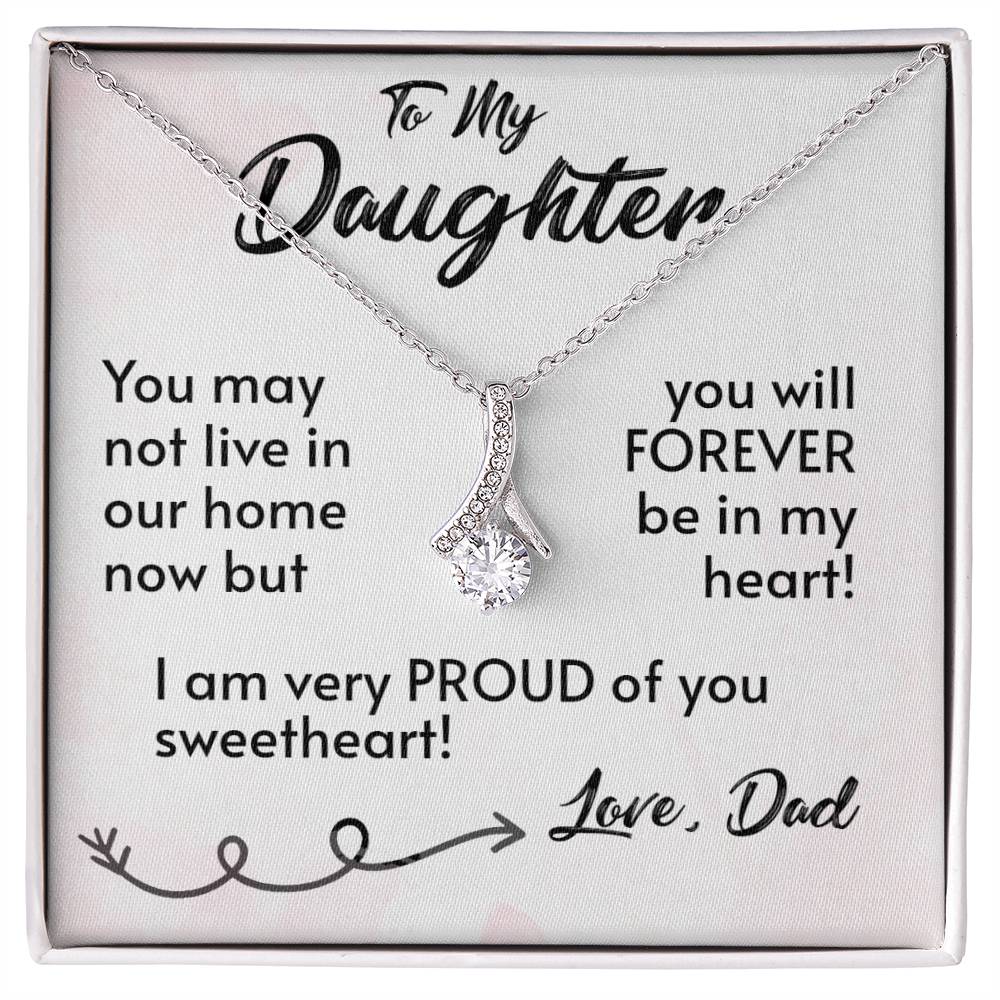 For My Daughter-Proud Dad-Alluring Beauty Necklace