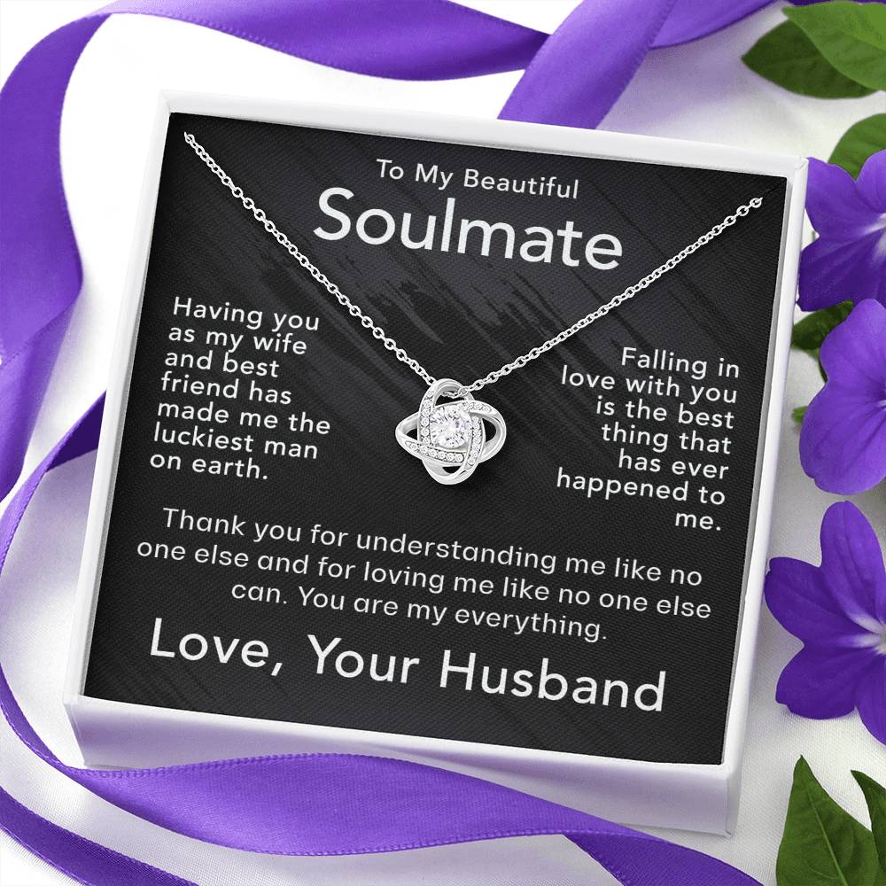 For My Wife-Soulmate-Love Knot Necklace