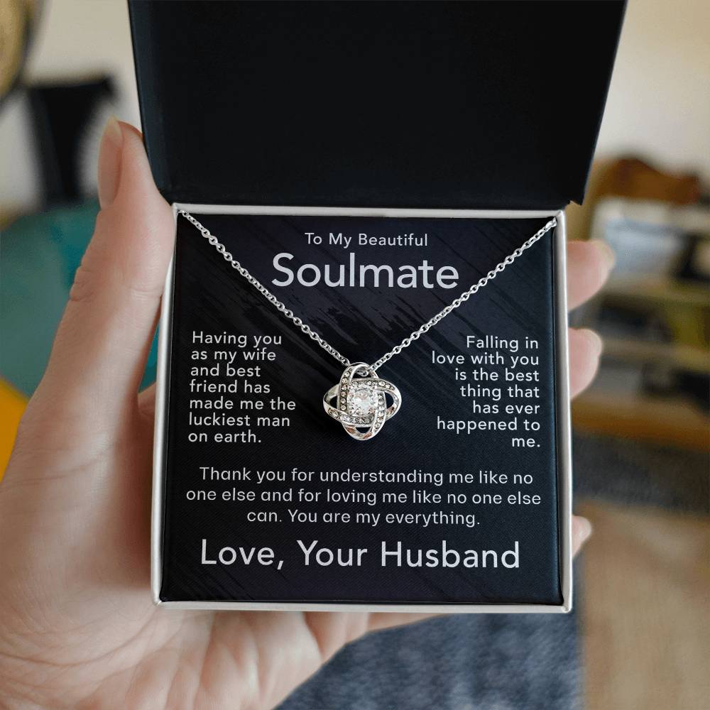 For My Wife-Soulmate-Love Knot Necklace