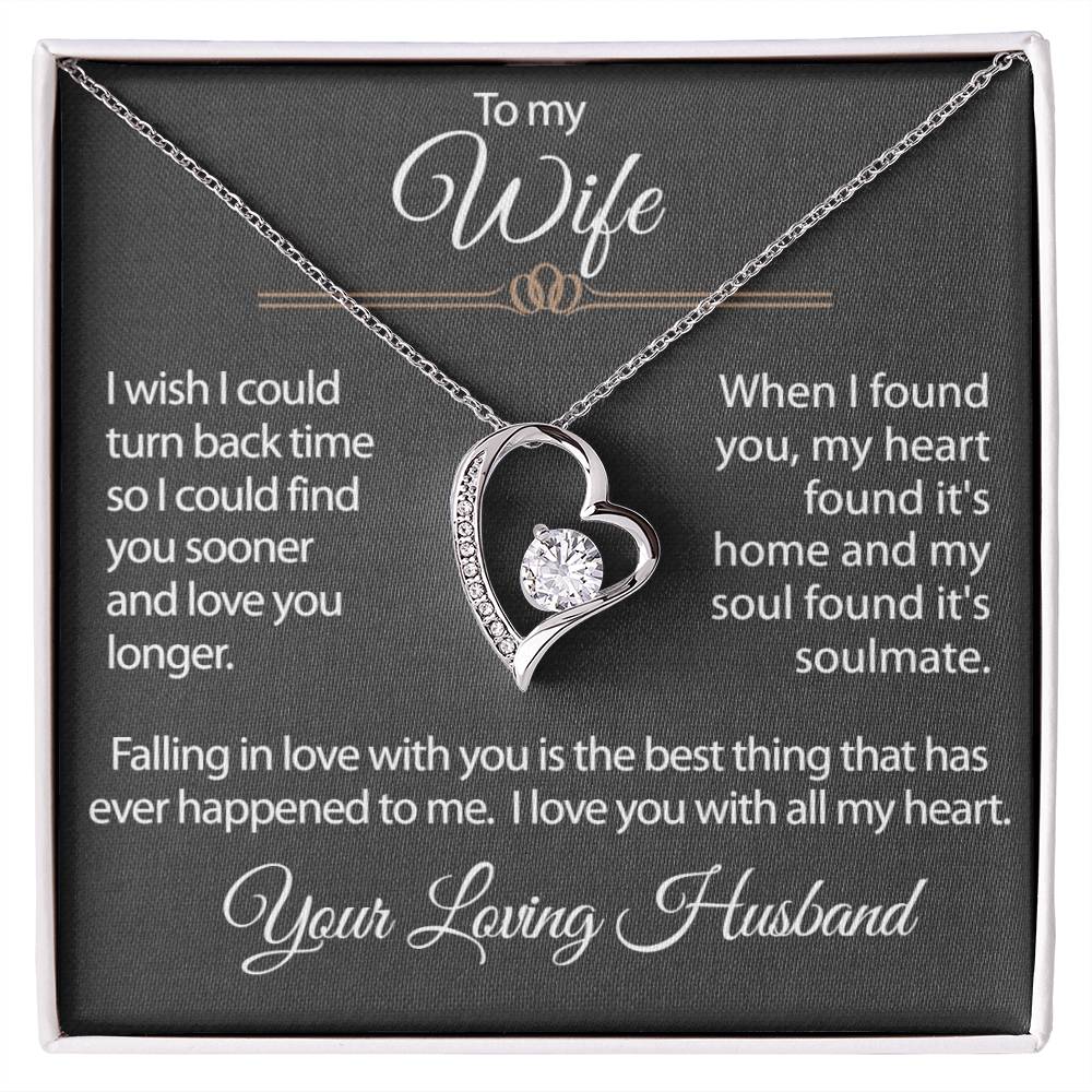 For My Wife-Loving Husband-Forever Love Necklace