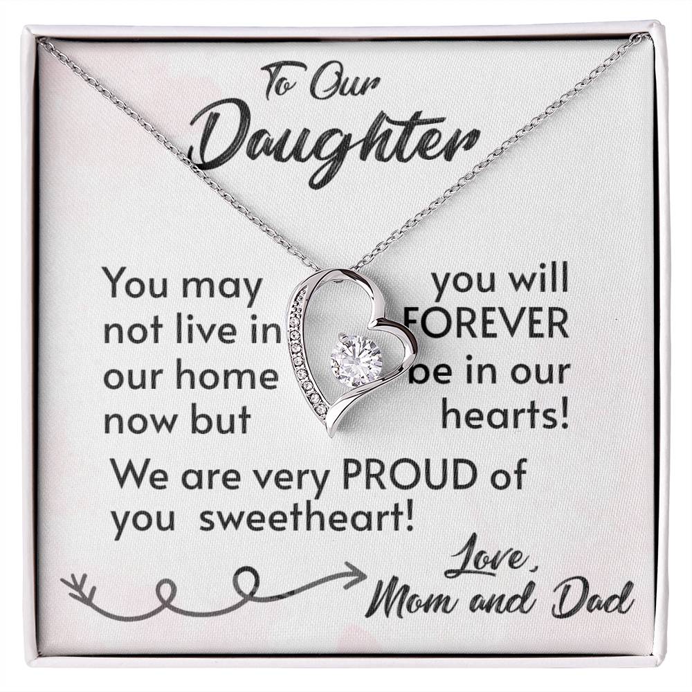 For Our Daughter-Proud Parents-Forever Love Necklace