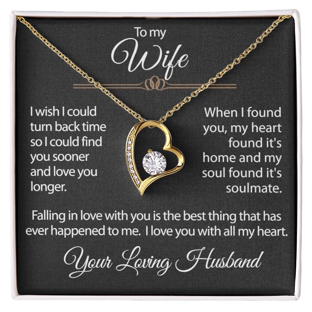 For My Wife-Loving Husband-Forever Love Necklace